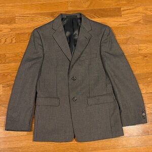 Chaps Charcoal Checkered Blazer Size 16R